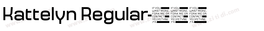 Kattelyn Regular字体转换